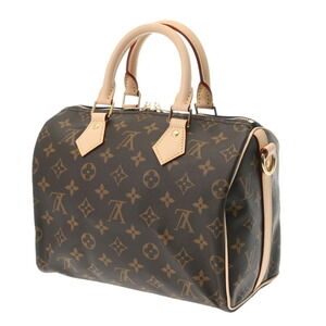Louis Vuitton Handbag Brown Monogram Bandouliere Speedy Canvas